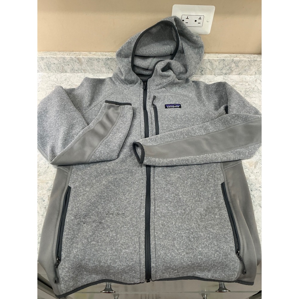 Patagonia Fleece Jacket Performance Better Sweater Hoody M Gray Full Zip 25960